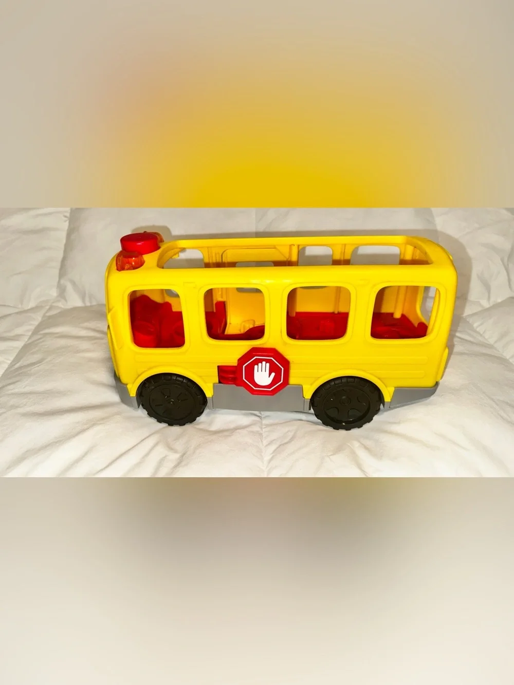 Fisher-Price Little People Sit With Me School Bus with Figurine Tested & Work